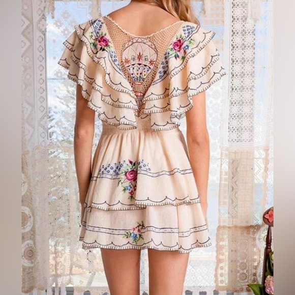 Fillyboo Dresses & Skirts - NWT Fillyboo Whimsy Hot Air Balloon Tiered Ruffle Mini Dress Size Large